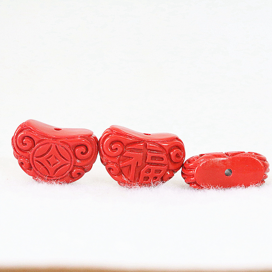 Charms 7 shape pendant beads 5pcs synthetic red cinnabar heart tortoise buddha spacers stone jewelry findings accessories B943