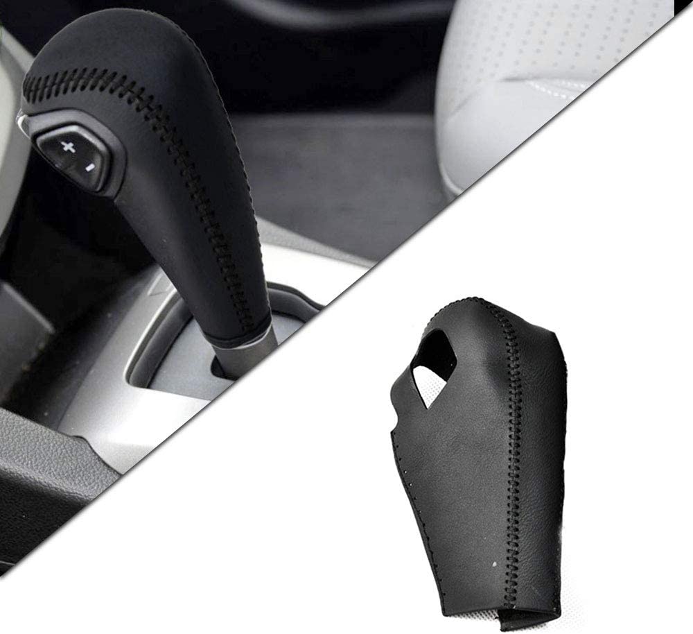 For Chevrolet at Trax 2014 2015 2017 Aveo 2011-2014 Leather Car Gear Shift Knob Cover Non-Slip Gear Lever Stick Protector Type N