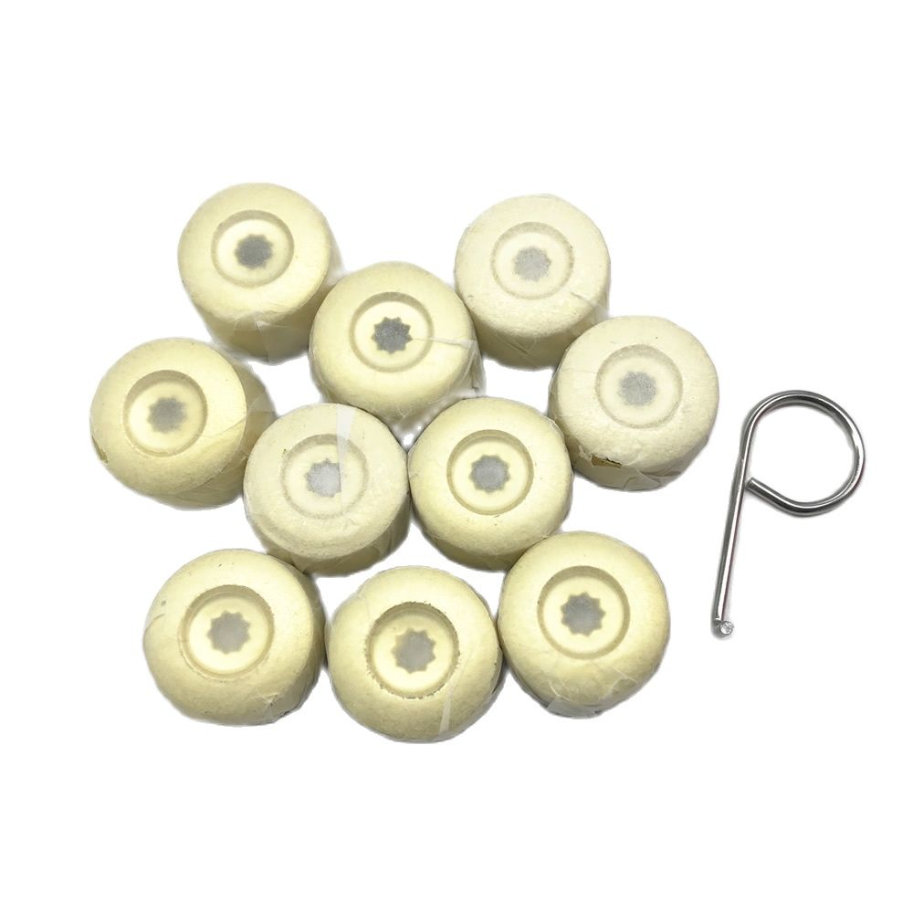 SKTOO 7L6 601 173A 2ZZ 10pcs Chrome Wheel Lug Bolt Nut Cap Cover 7L6601173A for VW Touareg 2004 - 2010 2011 2012 2013 2014