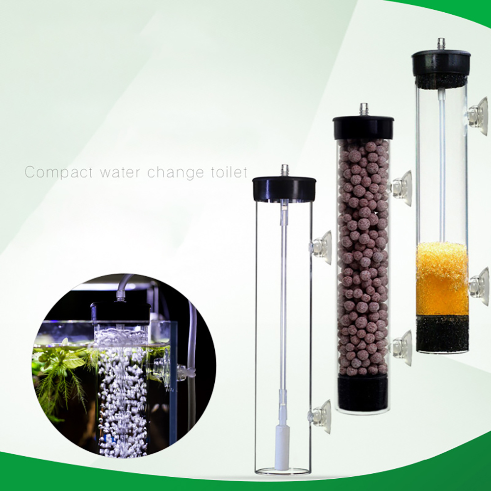 Anti-splash Oxygen Disintegrator Reverse Gas Lift Filter Fish Tank Air Oxygen Pump Oxygen Disintegrator 7.87 Inch/ 11.02 Inch