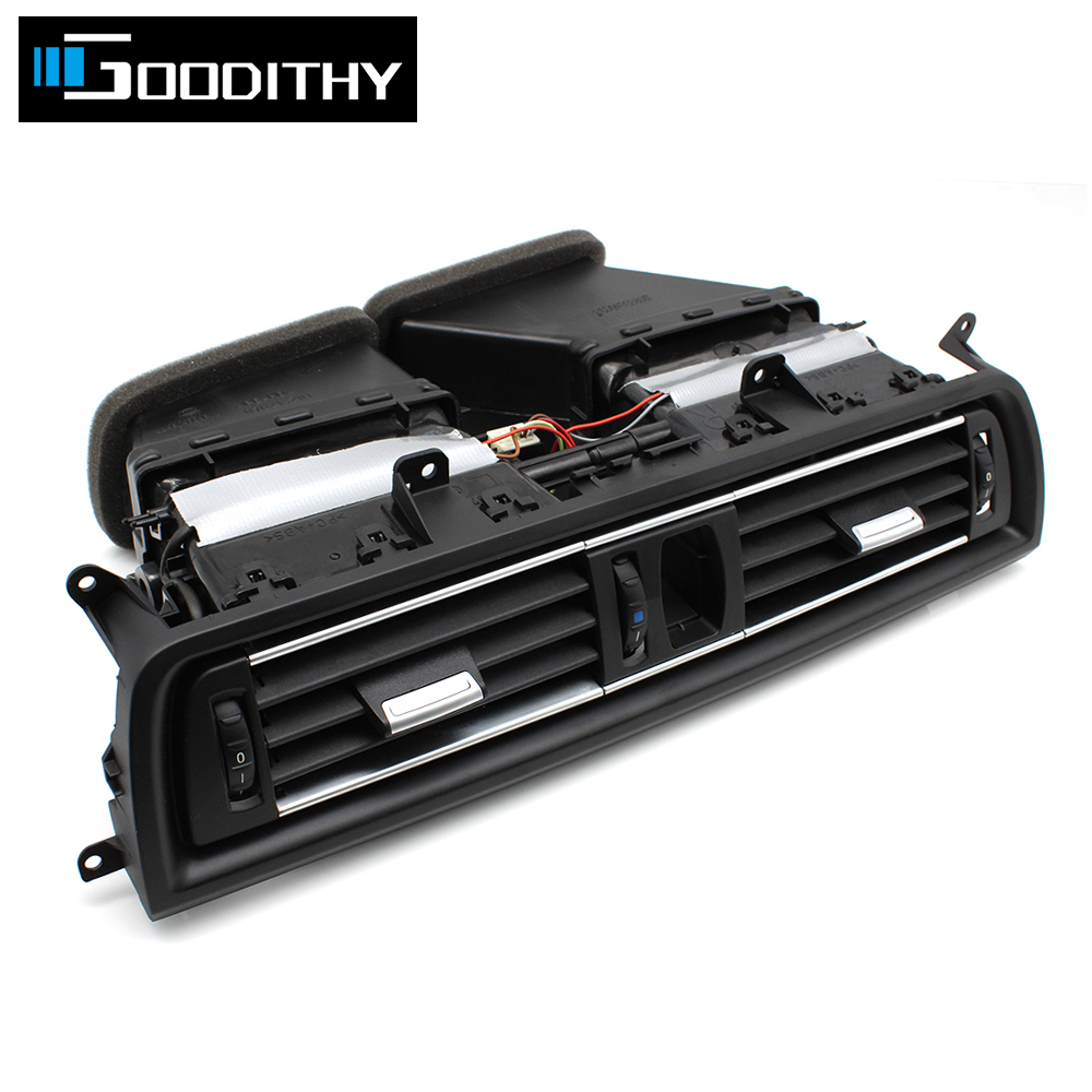 Car Dashboard Front Central Air Conditioner Panel AC Vent Grille Assembly For 5 Series F10 F11 F18 64229166885 64229209136