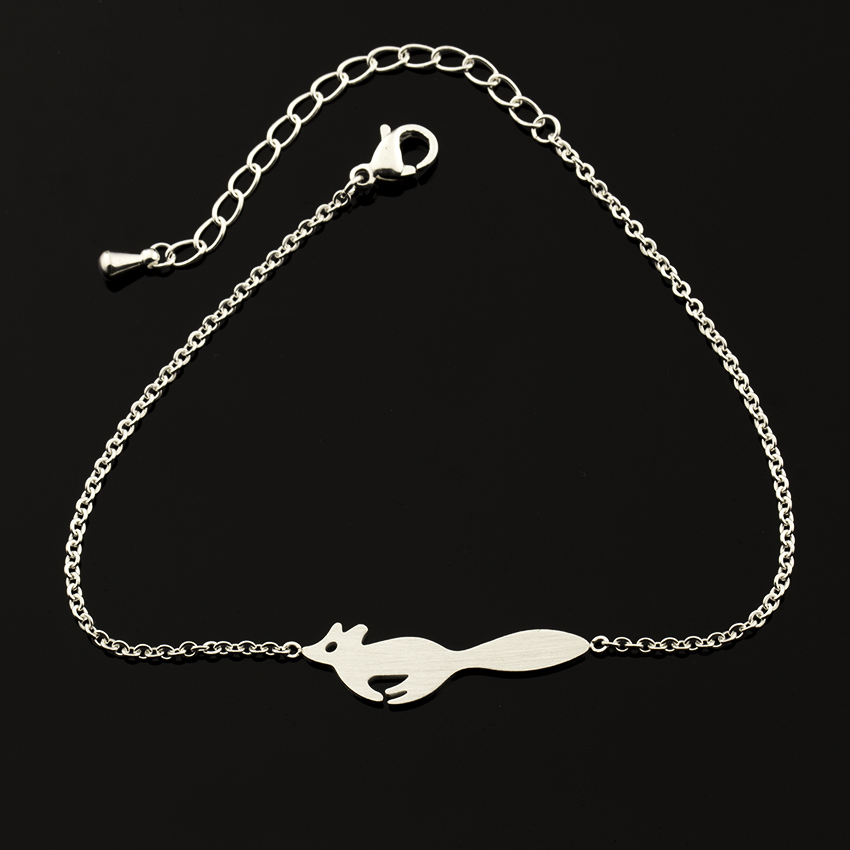 Delicate Little Prince Fox Charm Bracelet Bangle Natural Animal Anniversary Daughter Grandma Mom Sister Aunt Girlfriend Gift
