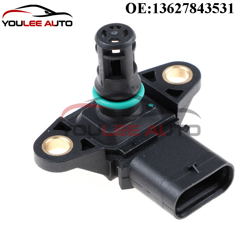 New 13627843531 5WK96865Z Intake Manifold Pressure MAP Sensor For BMW 320I 328I 428I 528I M5 M6 X1 X3 Z4 4 F32 F36 Car Parts