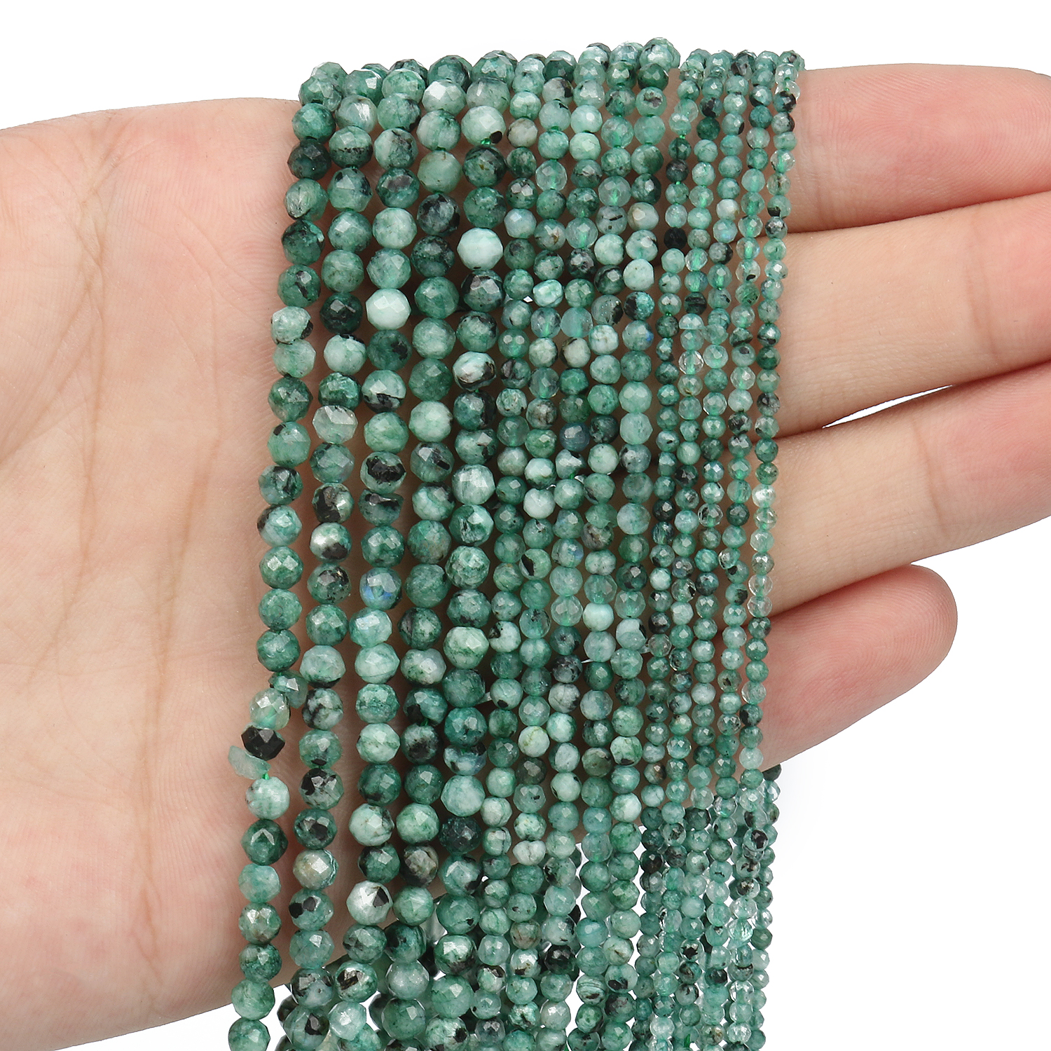 2/3/4mm Faceted Natural Epidote Zoisite Africa Turquoises Malachite Beads For Jewelry Making DIY Bracelet Waist Beads Chain