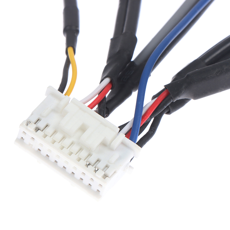 20 Pin Plug Universal Car Stereo Radio RCA Output Wire Wiring Adaptor Cable With Microphone Video Output/input Audio Subwoofer