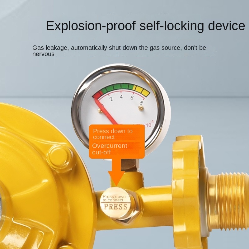 Wholesale Propane Gas Regulator With/No Dwe74 Manometer Level Gauge For BBQ Cookers Caravan Plumber Pressure Reducing Vae Table