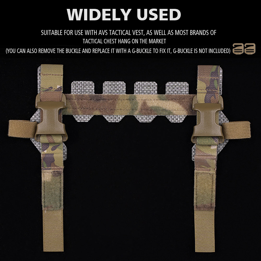 Military Vest Accessory Chest Hanging Magazine Adapter for Tactical Hunting AVS Airsoft Vest Quick Plate Chest Rigs Expansion