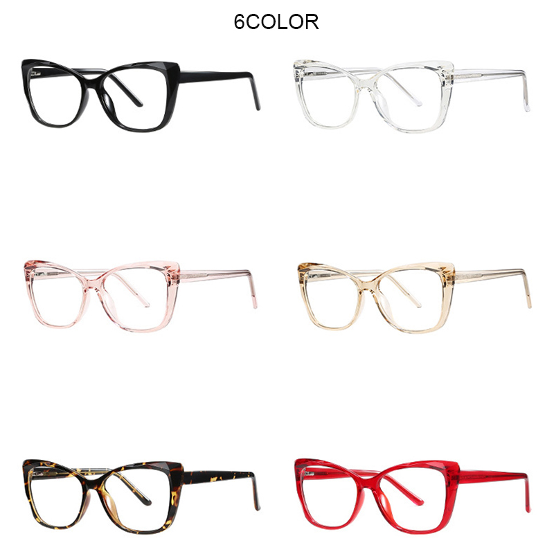 Anti Blue Light Computer Reading Glasses Women Big Frame Cat Eye Photochromic Presbyopia Eyeglasses +0.5 +1.0 +1.25 +1.75 +4.0