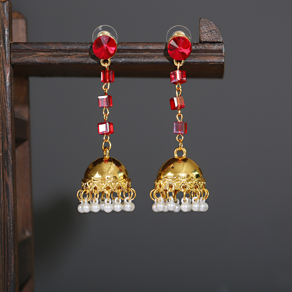 Jhumka Jhumki Multicolor Beads Tassel Indian Earrings For Women Earring Charms Long Dangle Afghan Egypt Turkish gypsy Jewelry