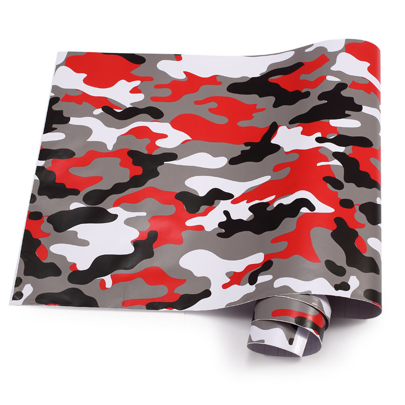 50cm Camouflage Vinyl PVC Car Sticker Wrap Film Digital Woodland Army Military Green Camo Desert Decal For Auto Motorcycle