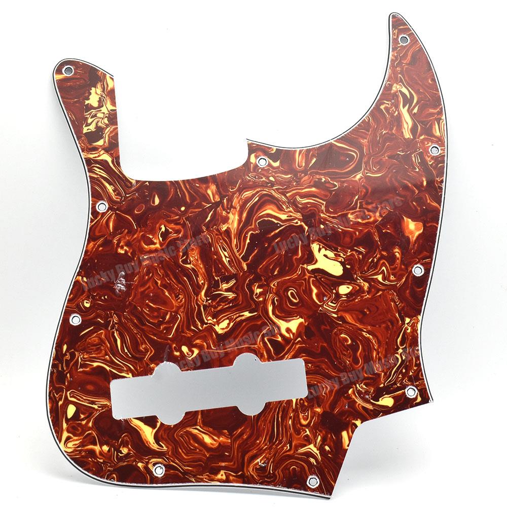 10 Holes JB Bass Pickguard Pick Guards Scratch Plate for Standard Jazz Bass for JB 3Ply PVC Guitar Accessories