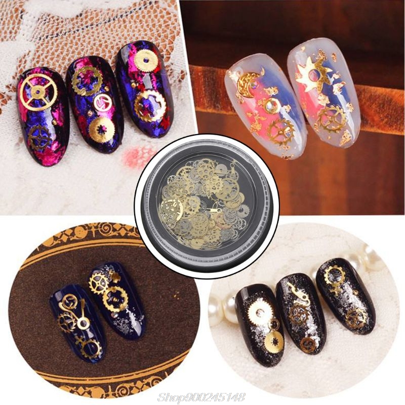 60Pcs/120Pcs/240Pcs Resin Jewelry Fillings Mixed Steampunk Cogs Gears Clock Hand Charm UV Frame Gear DIY Tools M17 21