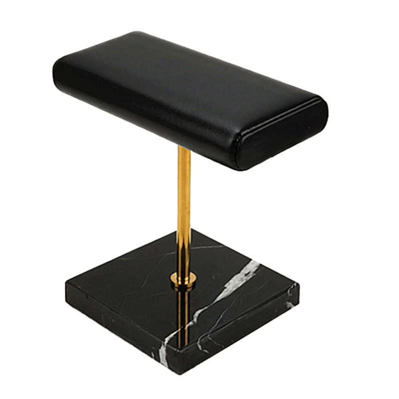 Black Marble Base Watch Stand Gold Metal Rod Display Props Bracelet Jewelry Lengthen Placement Stand