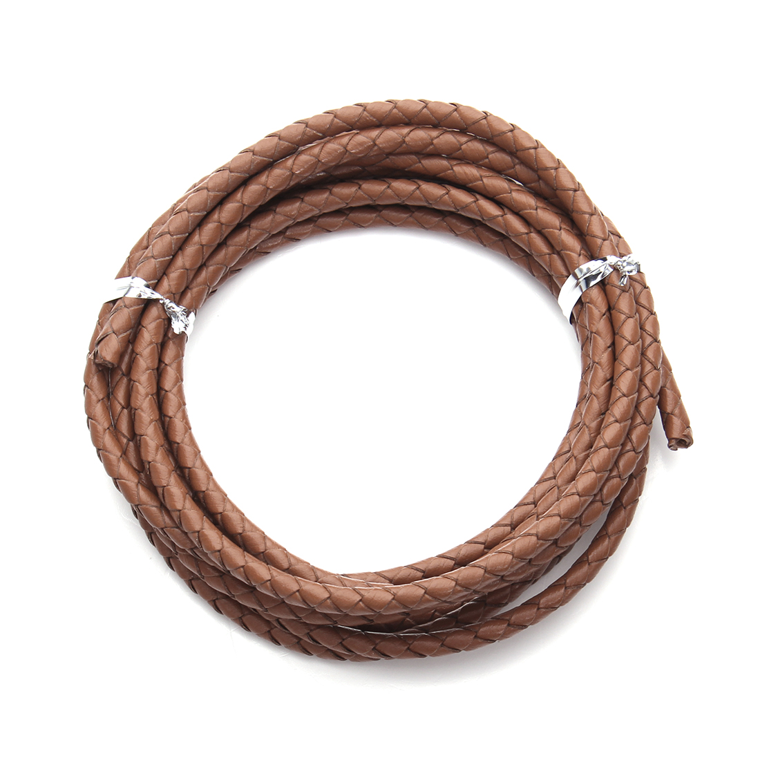2meter/Lot 3 4 Mm Genuine Braided Leather Cord For Bracelet Making Cow Leather Round Thread Rope For Necklace DIY Jewelry Making