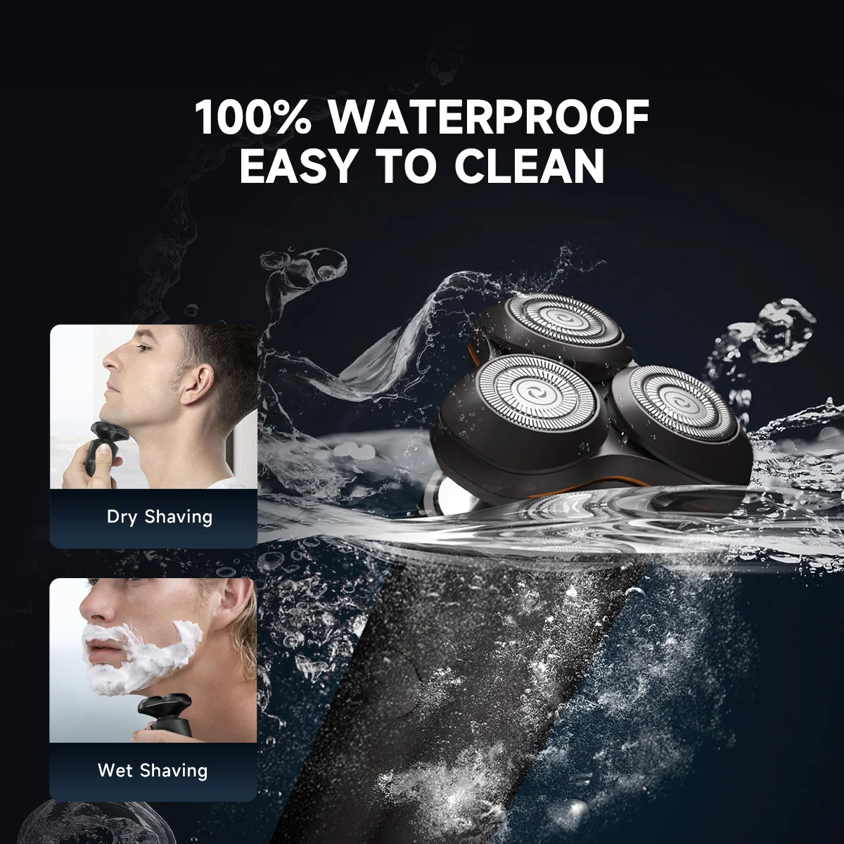 ENCHEN X8S-C Electric Shaver With 4 Replacement Heads Multi-Purpose Waterproof Type-C Rechargeable Portable Men Beard Trimmer 240624