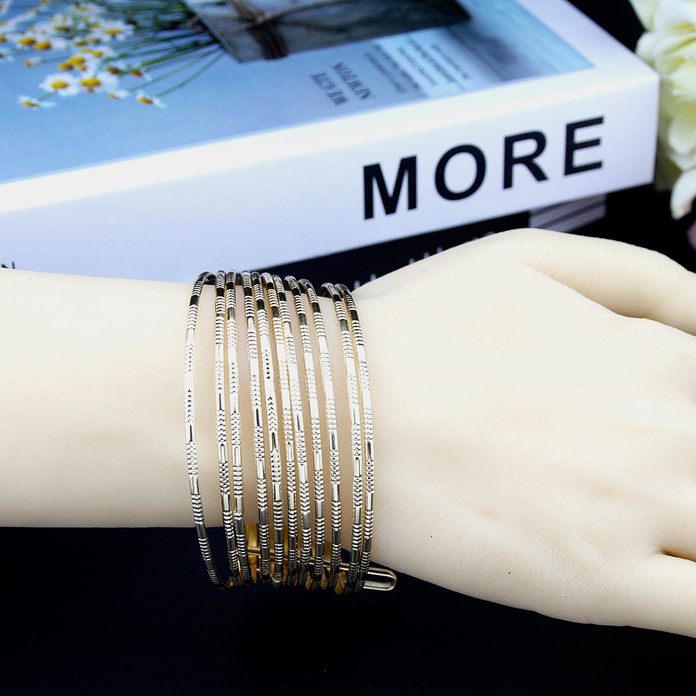 Sunspicems Trendy Cuff Bracelet Gold Color Women Bracelet Sets Arabic Bride Bracelet Morocco Algeria Bangle Wedding Jewelry Gift