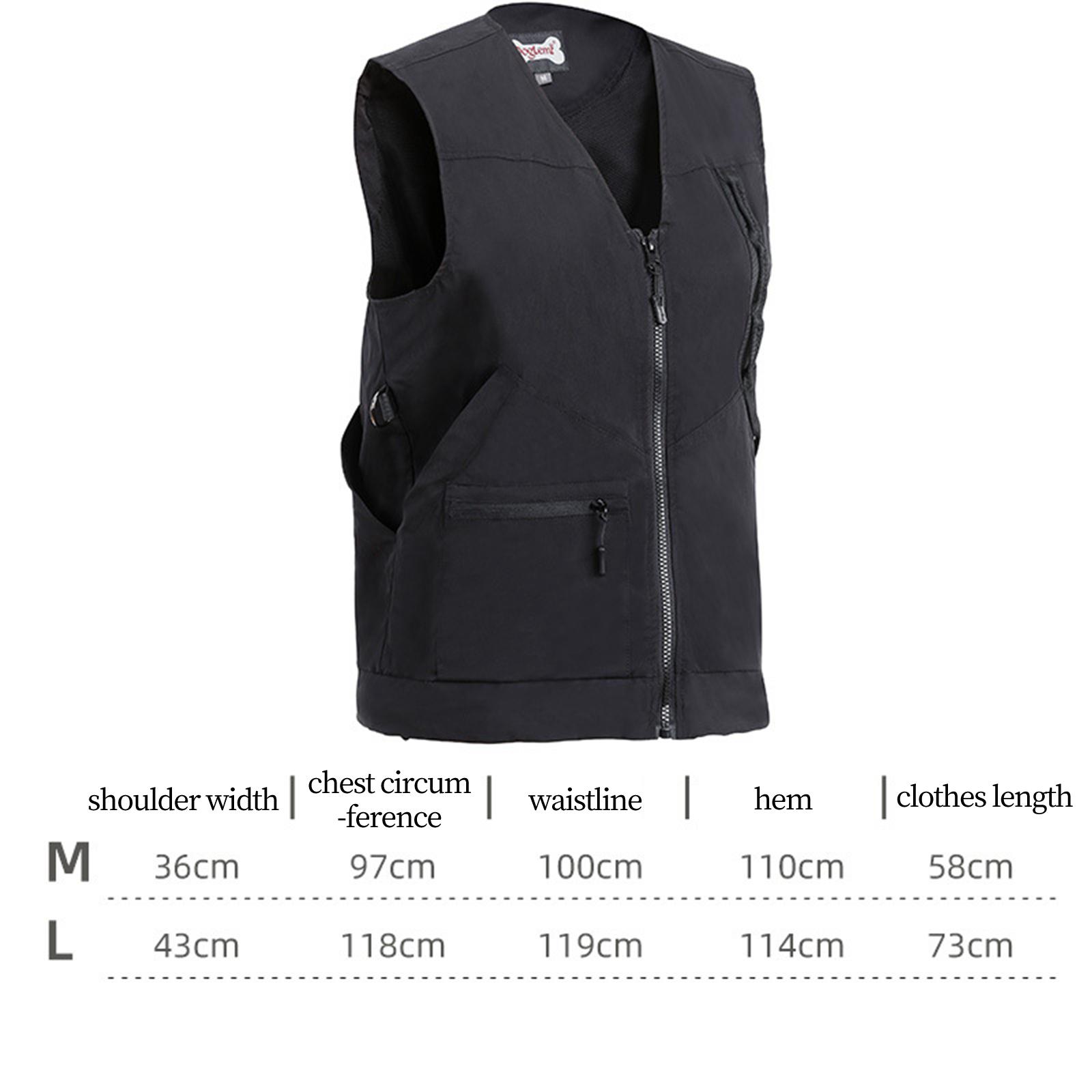 Sleeveless Dog Handler Training Vest Workwear for Medium Large Pets Tugging