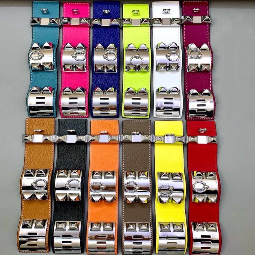Luxury custom bracelet bangel high quality fashion jewelry woman and man bangle 20 color stainless steel jewellery silver gold leather bracelet charm bracelets