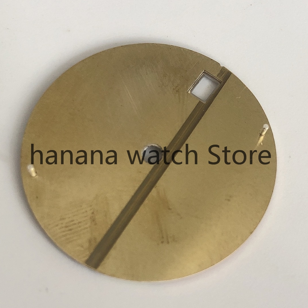 Bliger Special Design Green Super Luminous Nologo 28.5MM Automatic Wave Watch Dial fit NH35A Movement Green Luminous