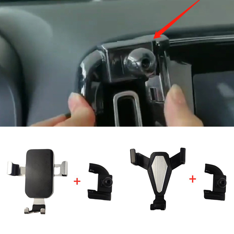 1Set Plastic Material For 2020-2022 XC40 Gravity Linkage Special Car Phone Holder Fixed Bracket Stand Mobile