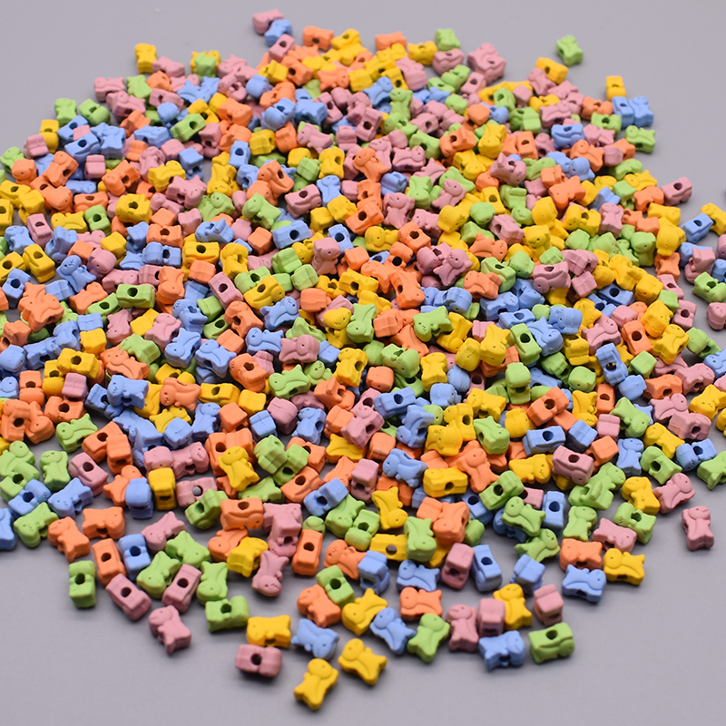 New Candy Color Dinosaur Metal Alloy Cute Dinosaur Shape Beads For Jewelry Making DIY Children Bracelet Hair Accessories Hole2mm