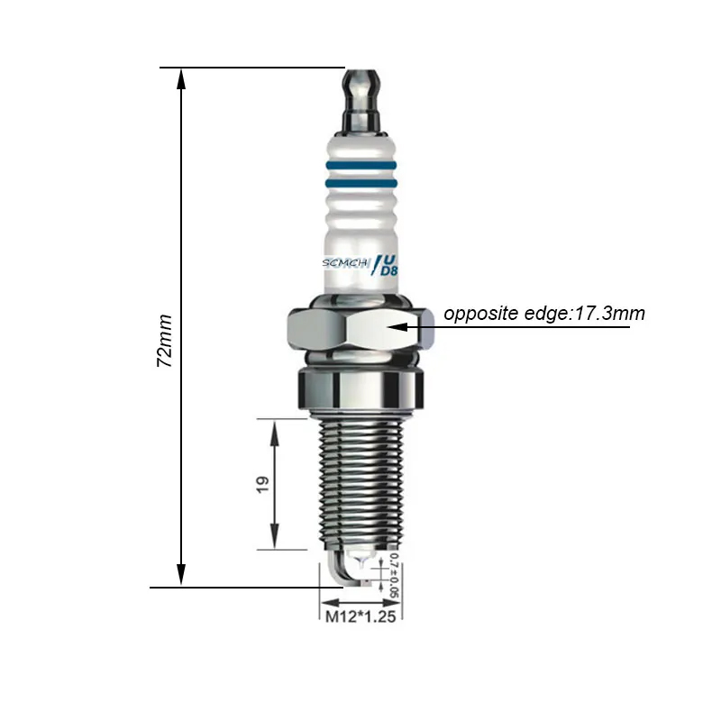 Universal Motorcycle Iridium Spark Plug A7TC D8TC B7TC D8RTI For Suzuki Yamaha Honda BMW Kawasaki KTM