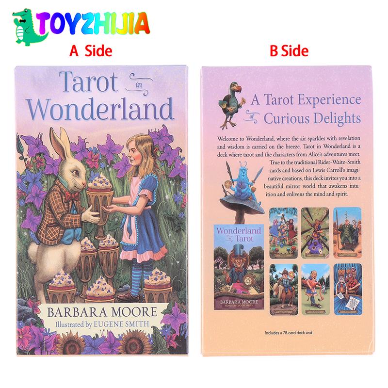 78pcs/Box Tarot In Wonderland Tarot Cards Deck Board Card Games Playing Cards Party Table Game Fortune-telling Oracle