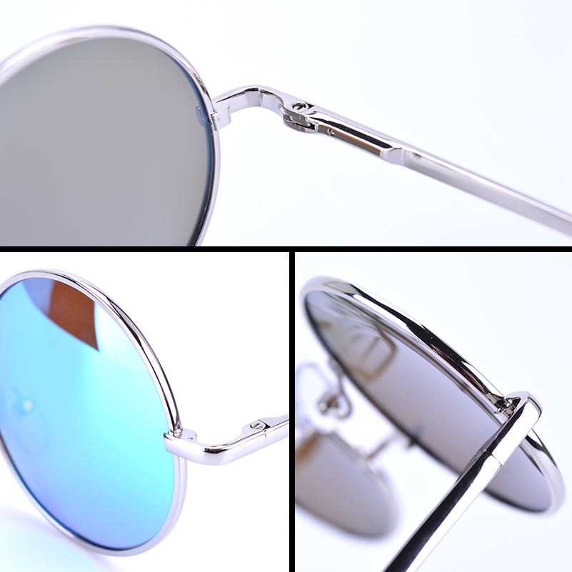 Brand Designer Classic Polarized Round Sunglasses John Women Small Vintage Retro Glasses Men Driving Metal Eyewear Lennon