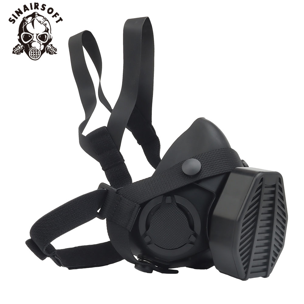 SOTR Mask Special Operations Tactical Respirator With MIC Communication Half-mask HEPA Filtration Against Airborne Particulates