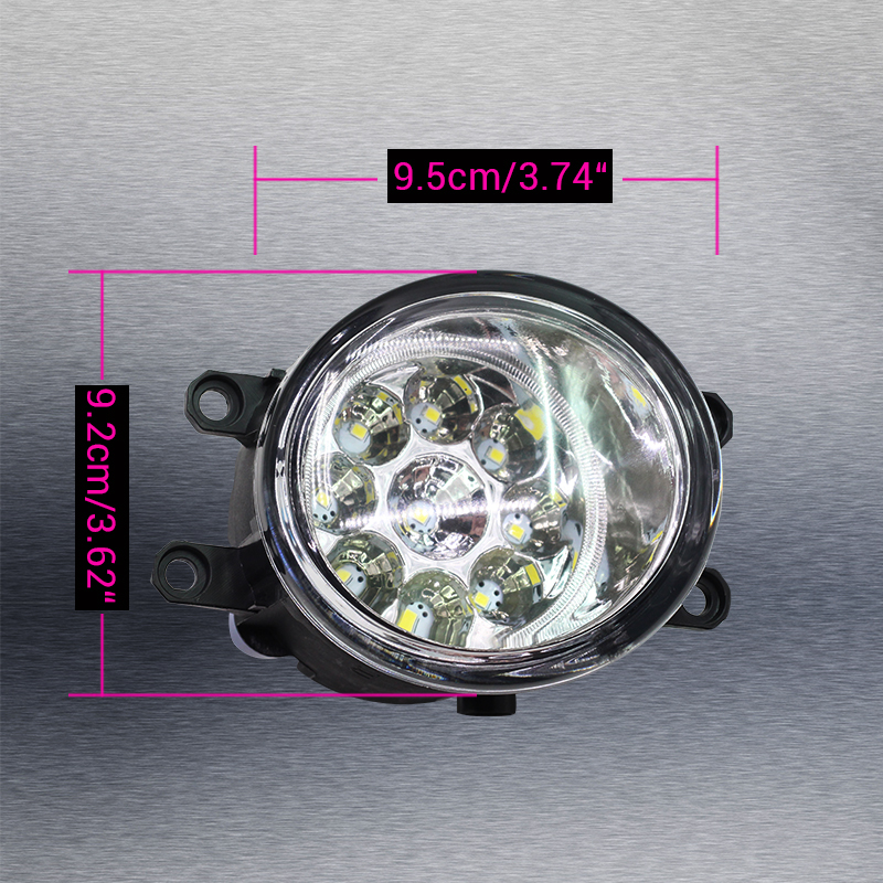 Cawanerl 2 X Car LED Light Left + Right Fog Light Daytime Running Light DRL High Power For Lexus LX 570 LX570 5.7L V8 2008-2013