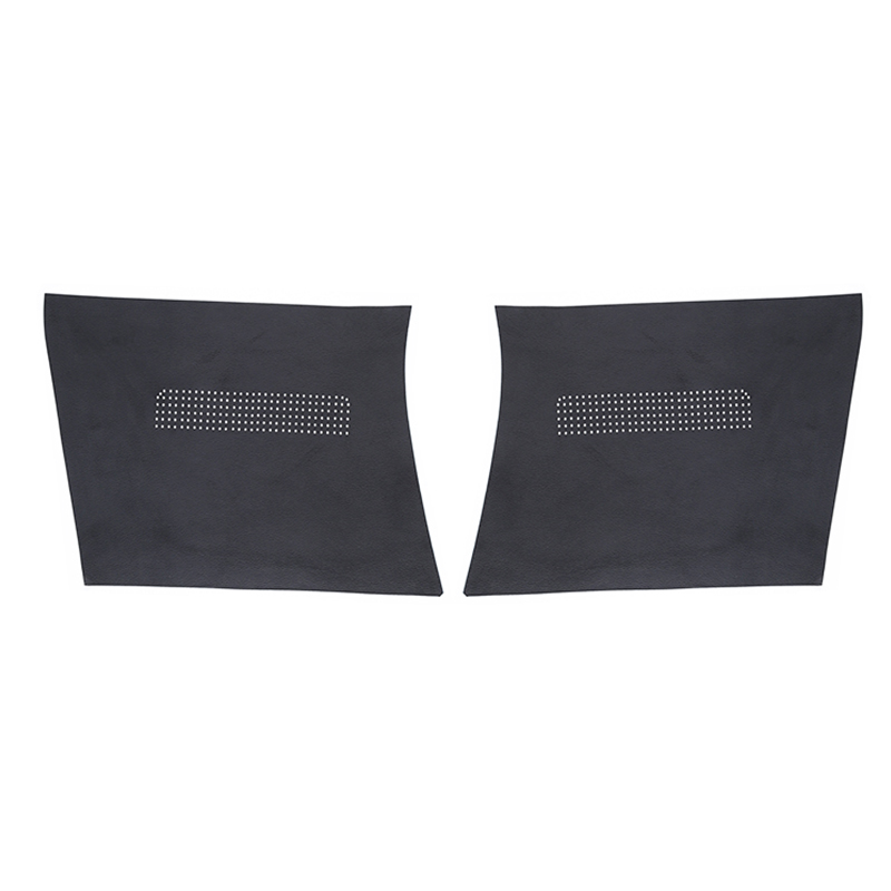 QHCP Car Door B Pillar Anti-Kick Sticker Mats 1Pair Microfiber Leather Seat Belt Trim Pad Cover Protector For Toyota RAV4 20-22