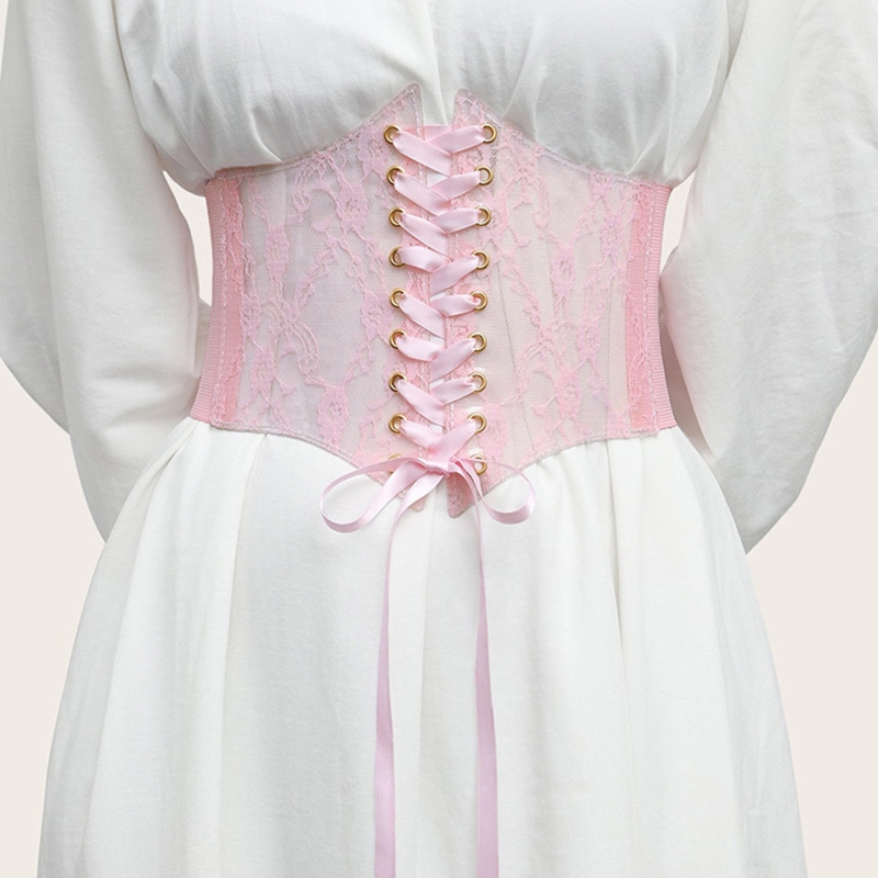 Slimming Waist Corset Wide Lace Belt Sexy Corset Shapewear Women Gothic Clothing Elastic Waist Belt Waistband