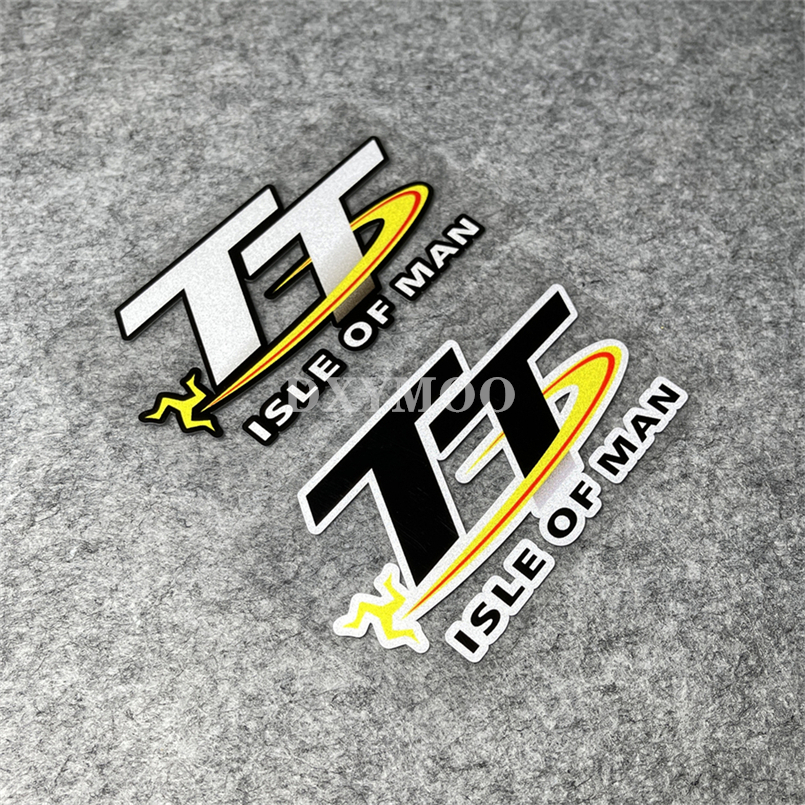 Car Stickers Applique Motorcycle Helmet Racing Bike Decal Tape or TT Isle of Man