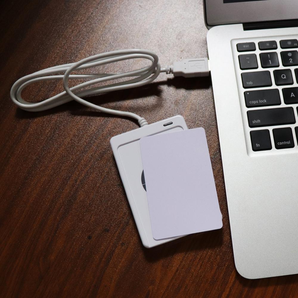 ACR122U NFC RFID Reader USB Smart Card Writer SDK M-ifare Copy Clone Software Copier Duplicator Writable S50 13.56mhz UID