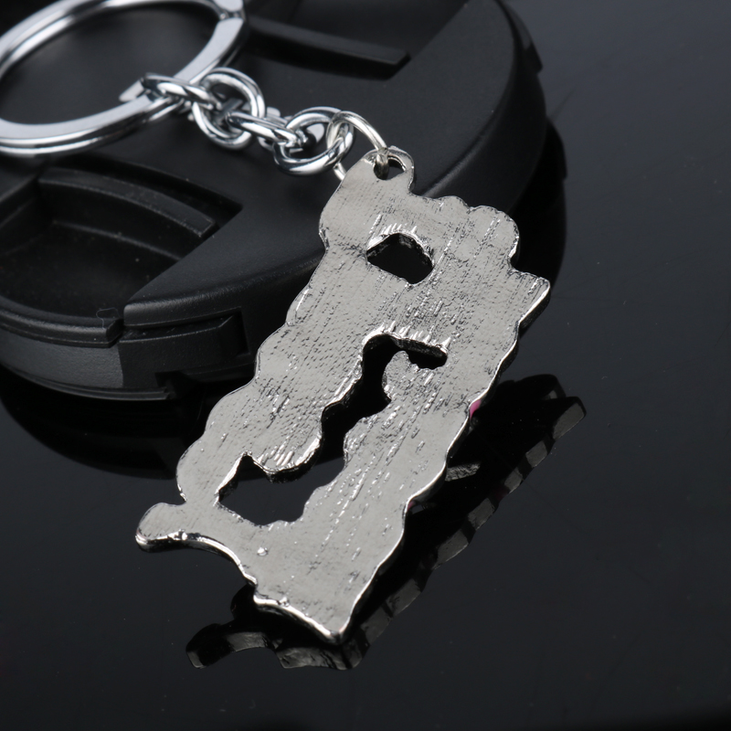 dongsheng Movie Kill Bill Series Pendants "PUSSY WAGON" Letter Metal Enamel Keychains/Keyrings Accessories For Women/Men Gift