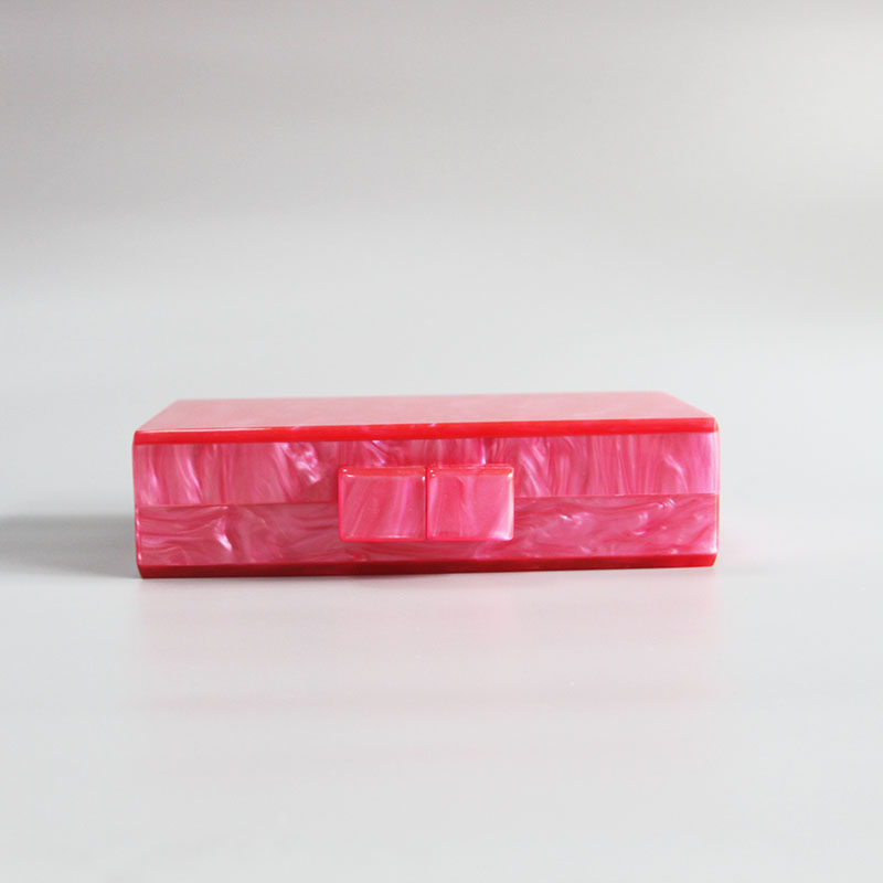Pearl Hot Pink Women Shoulder Travel Bags Acrylic Box Clutches Bag Female Luxury Handbags Women Bags Designer Sac A Main Femme