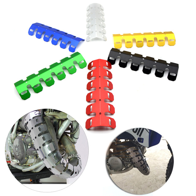 Off-road Exhaust Muffler Pipe Guard Protector Heat Shield For HONDA XR230 XR250R XR400R XR50 XR650L XR650R XR70 XR80