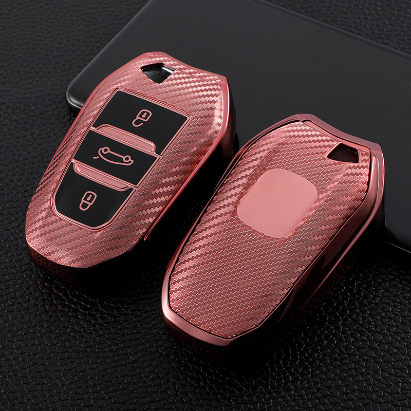 For Peugeot 2008 3008 4008 5008 308 408 508 Citroen C4 C4L C6 C3-XR Picasso DS3 DS4 DS5 Car Smart Key Case Bag Cover Fob Holder