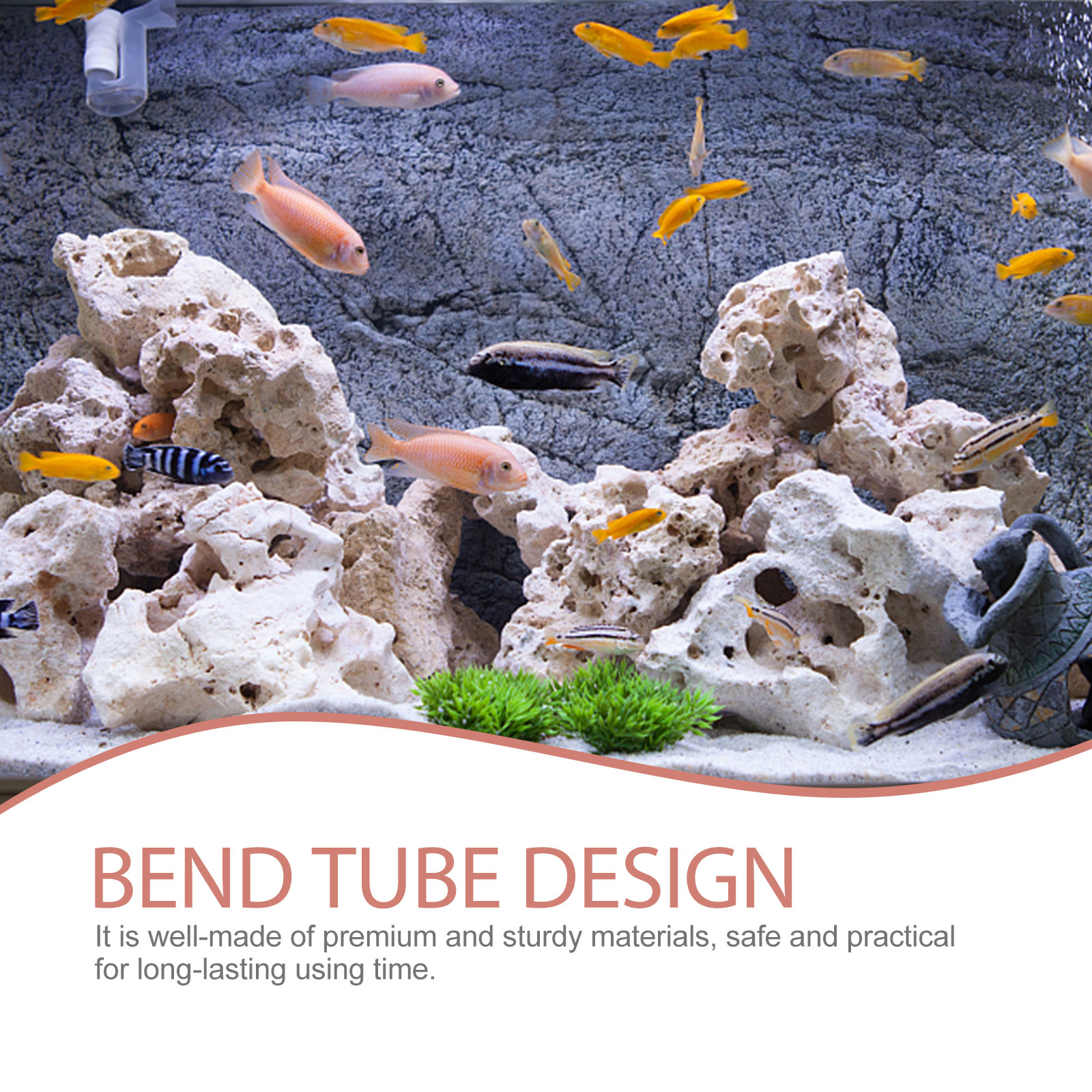 Plumbing Fittings Water Hose Filter Inflow Fish Tank Tube Suite Aquarium Outflow Abs Wave Maker for Work Tubing External