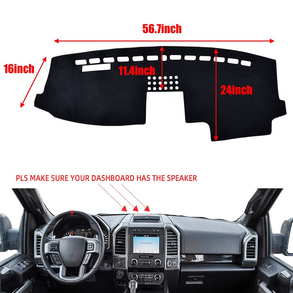 Dashboard Center Console Cover Dash Mat Sunshield Pad for Ford F-Series F-150 F150 P552 MK13 Lobo 2015 2016 2017 2018 2019 2020