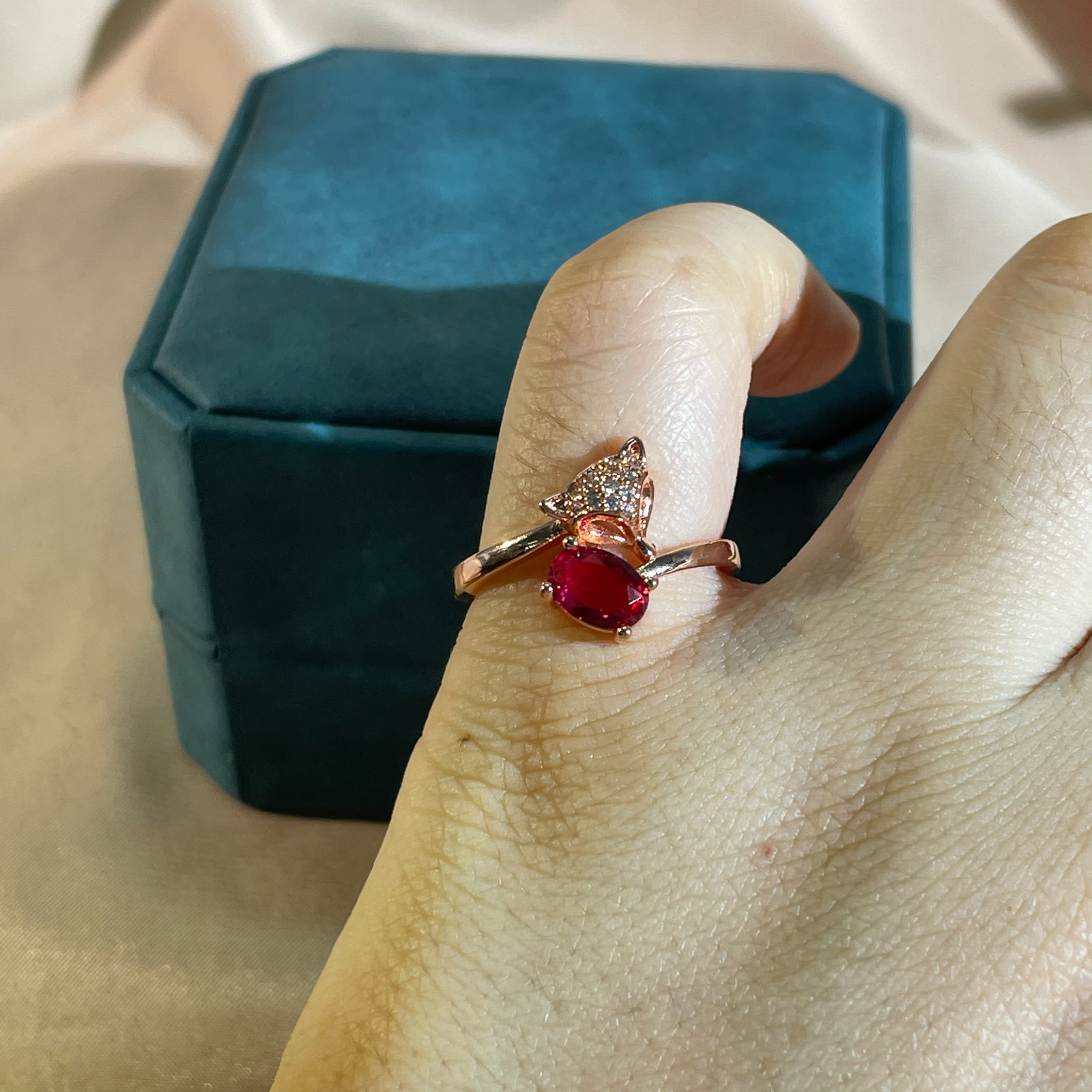 Cellacity Silver 925 Jewely Ring For Charm Lady With Ruby Gemstones Open Adjust Silver Fine Jewely Wedding Party Wholesale Gift
