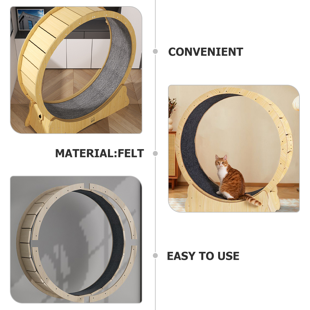 Cat Running Wheel Pet Treadmill Climbing Frame Toy Scratching Blanket Accessories Board Track Mat for Pad Exercise