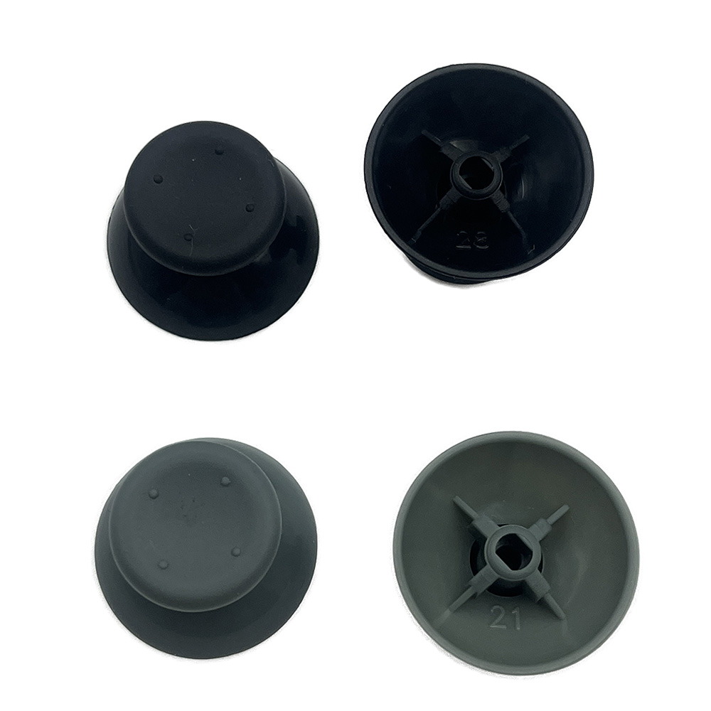 Thumbstick Grips: 100 Pcs Controller Joystick Caps Replacement Mod Parts for Xbox 360 - Black