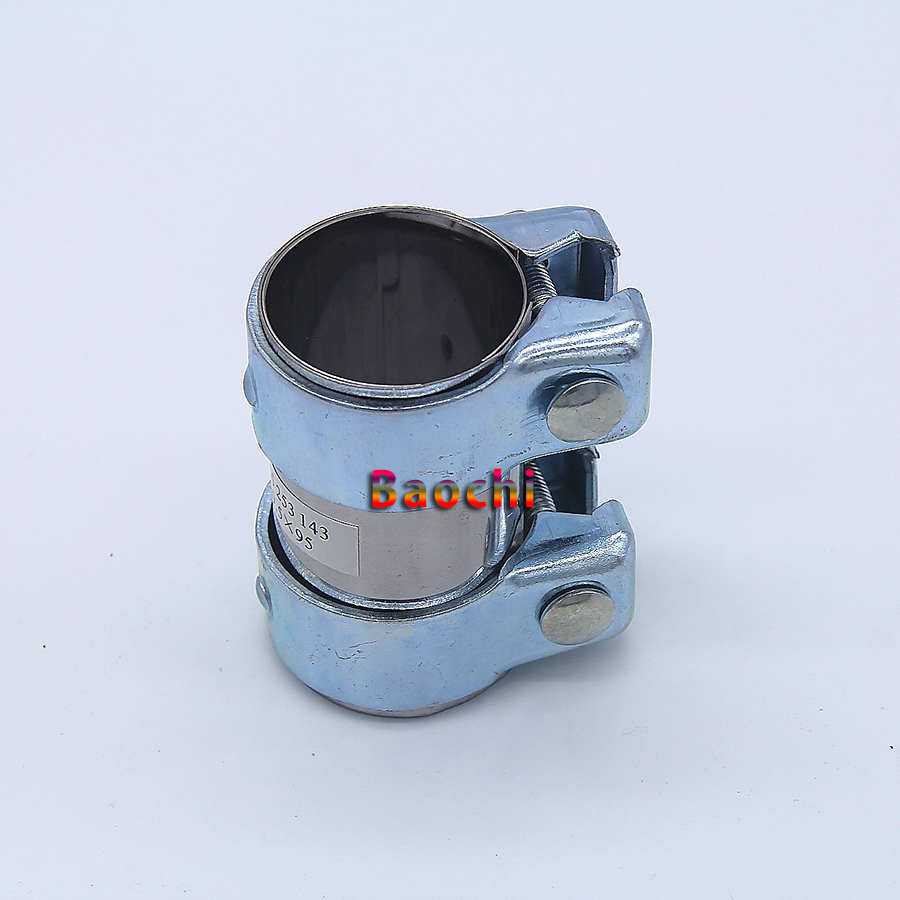 Car Exhaust Clamp Bolts Muffler Pipe Connector Downpipe Flanges 50*95mm 1K0253141A 18307560777 For Audi A1 A3 Bora Golf Magotan