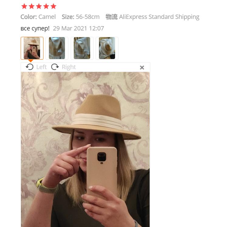 Fedoras Hats for Women Autumn Wool Luxury Designer Brand Wide Brim Wedding 2021 New Jazz Cap Red Top Hat Masculino Chapeau Femme