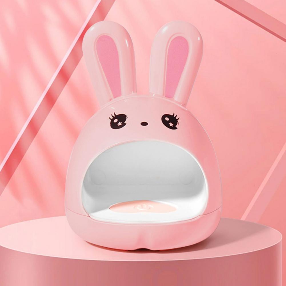 High-efficiency Nail Uv Lamp Nail Uv Lamp Portable 24w Mini Size Led Uv Nail Lamp Quick-drying Rabbit Design for Home Manicures