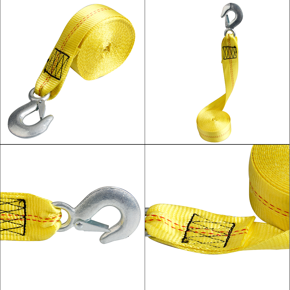 2" x20' Heavy Duty Tow Winch Boat Trailer Replacement Strap W/ Hook 10000 LB USA