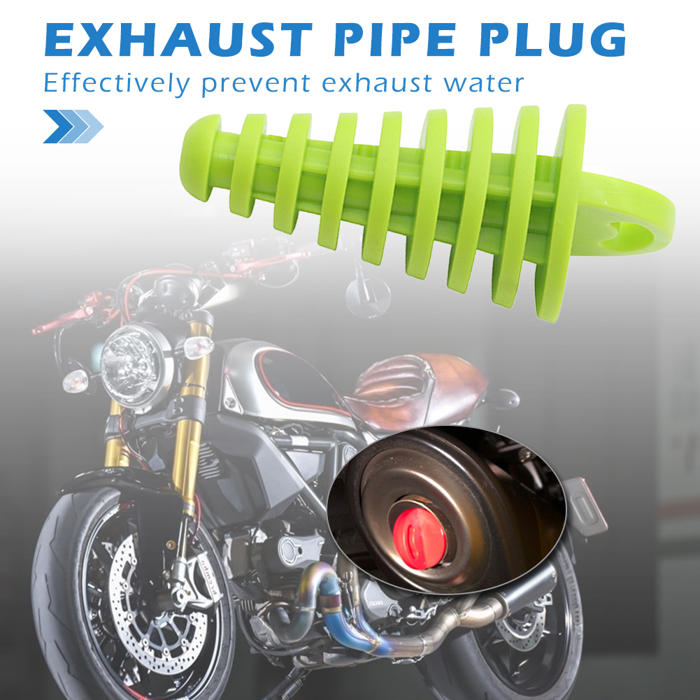 Exhaust Muffler Plug Motocross Tailpipe Silencer Motorcycle Wash Plug Small for Outdoor Parts Personal Car Accessories