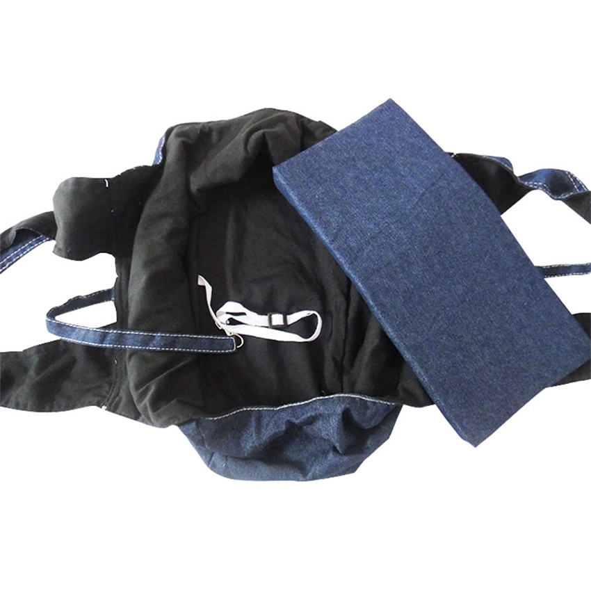 Pet Owner's Companion Versatile Blue Denim Pet Transport Backpack Suitable For Compact Canines