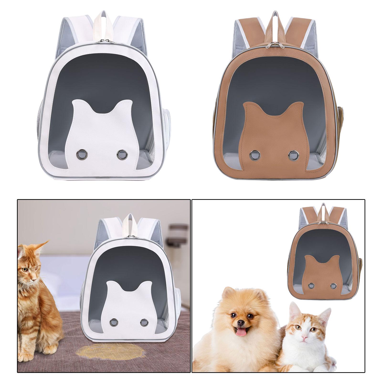 Dog Backpack Carrier for Small Medium Dogs Cats Ventilation Pet Capsule Knapsack Pet Hiking Backpack for Travel Camping Fishing